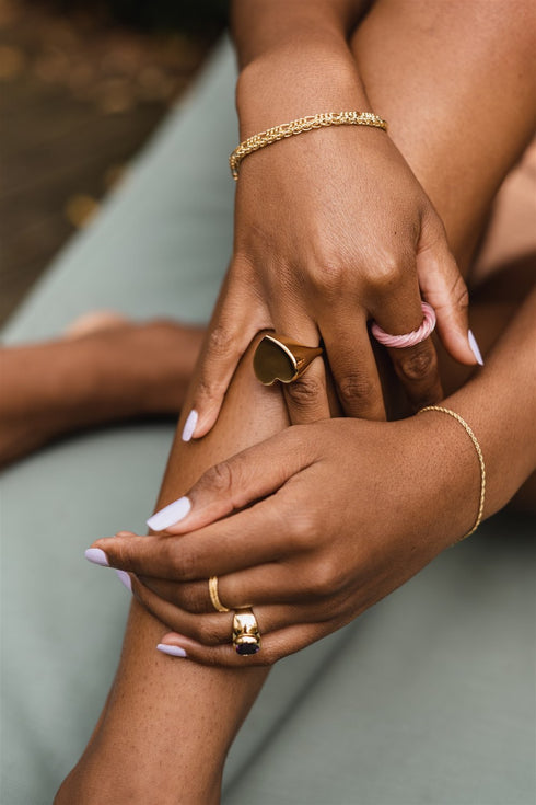 LOLA'S HEART RING GOUD